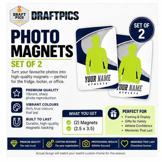 Photo Magnets Set of 2 — DraftPics PhotoDay product