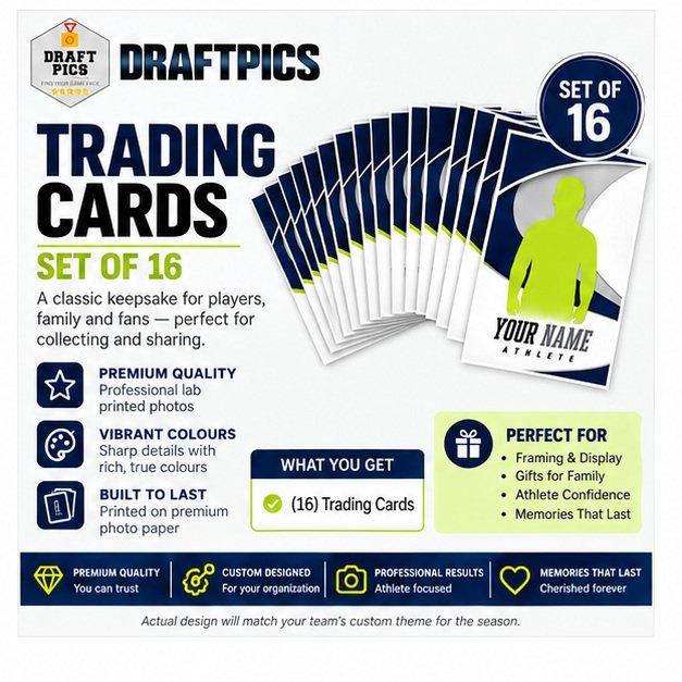 Trading Cards – Set of 16 — DraftPics PhotoDay product