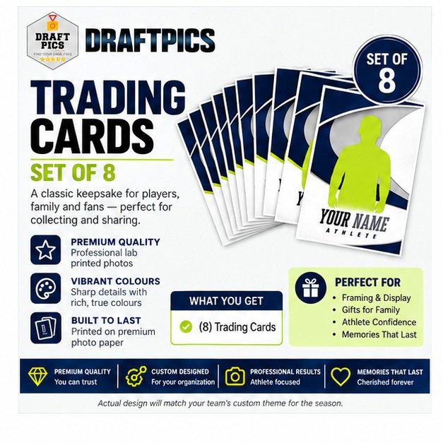 Trading Cards – Set of 8 — DraftPics PhotoDay product