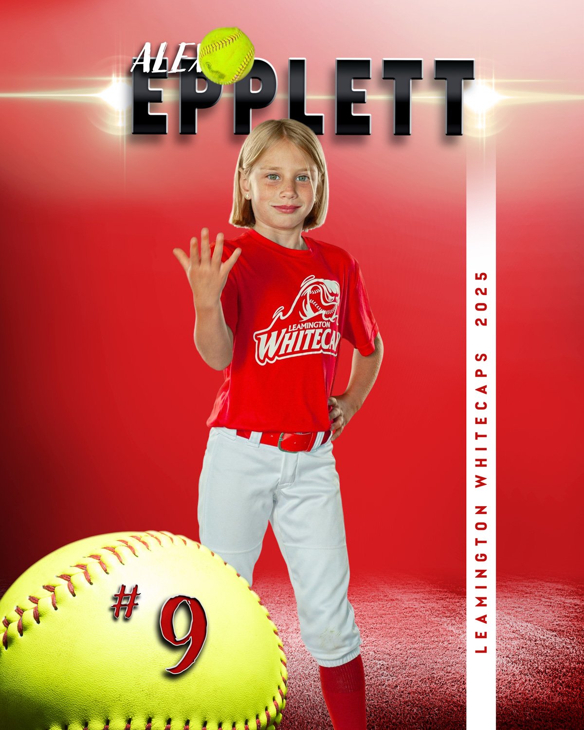 Finished DraftPics athlete portrait