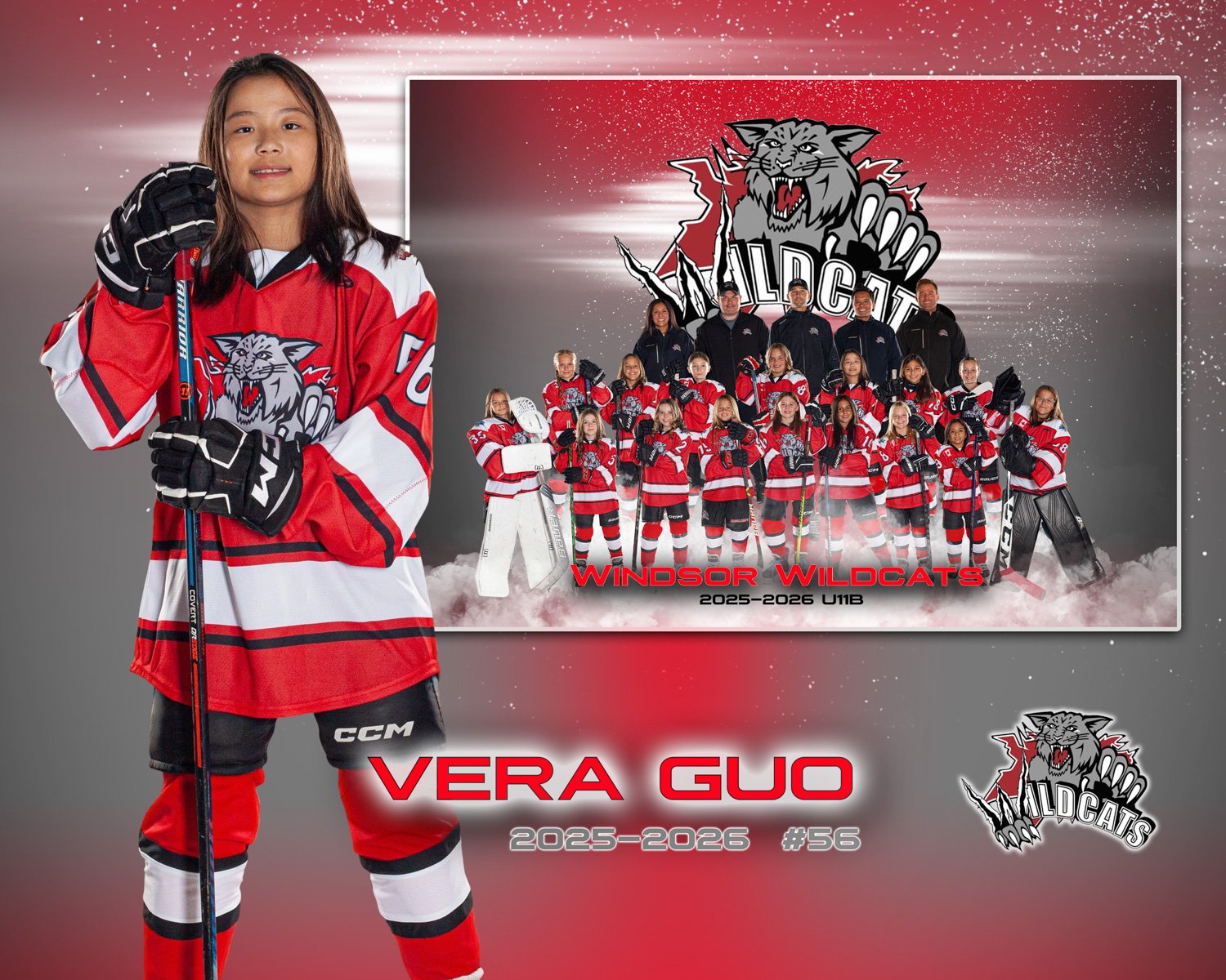 DraftPics athlete portrait example for parents