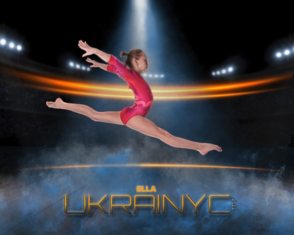Finished DraftPics gymnastics portrait
