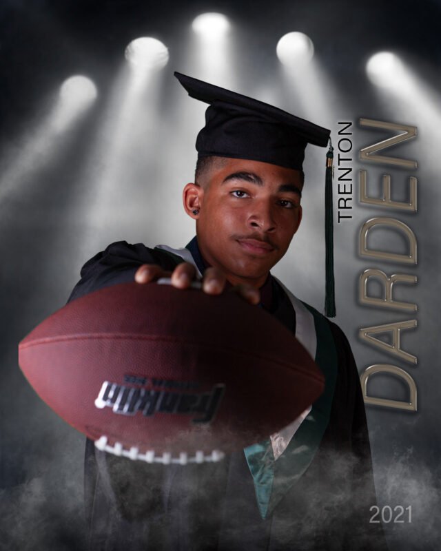Finished DraftPics sports portrait and graphic example