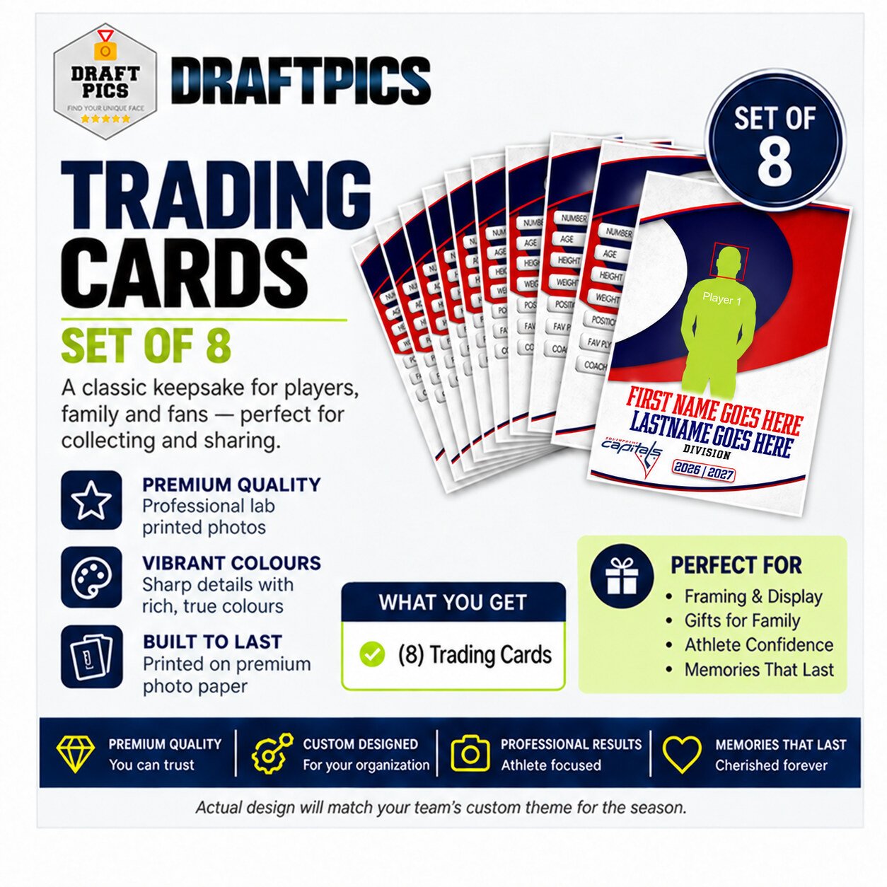 Trading Cards – Set of 8